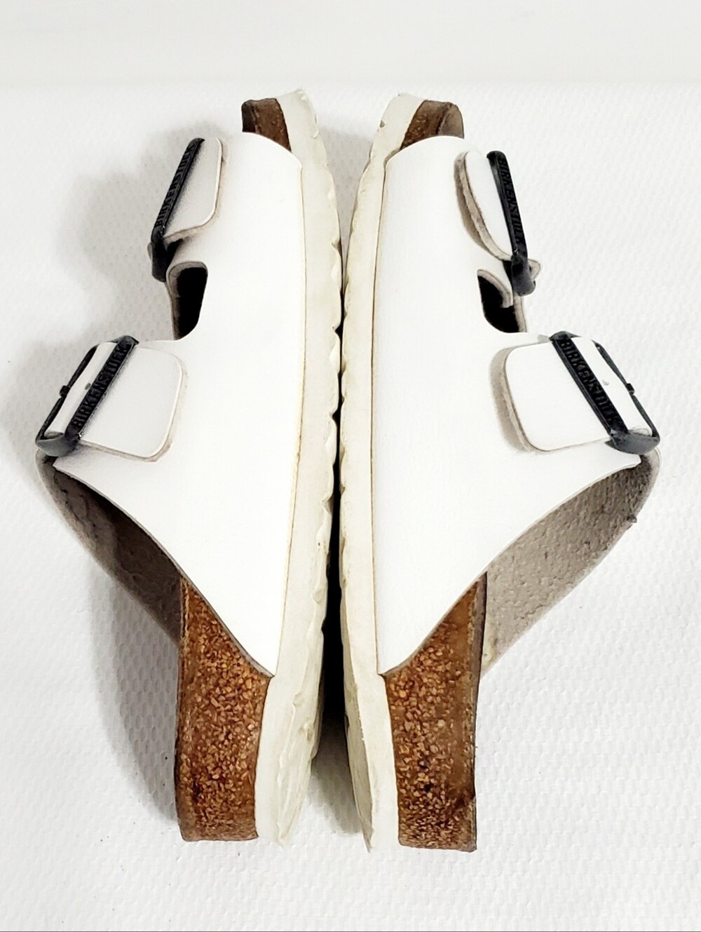 Birkenstock Arizona White Leather Double Dtrap Sandal Womens EU 37 - Picture 8 of 10